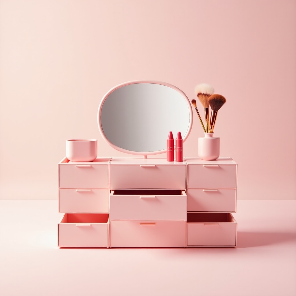 Makeup vanity organizer